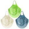 Pack of 3 Mesh Bags, Fruit Net Bags, Shopping Net
