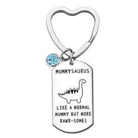 Mum Keyring from Daughter Son Kids Mummy Keyring Dinosaur Keychain Mum Christmas Presents for Mummy Keychains Mothers Day Keyring Mum Birthday Keychain Mom Presents Funny Keyrings Thanksgiving