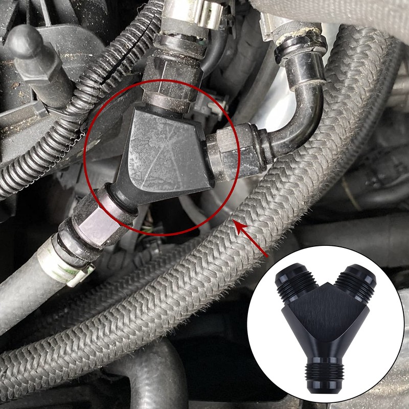 EVIL ENERGY 8AN Y Block Flare Fitting Adapter Union Splitter