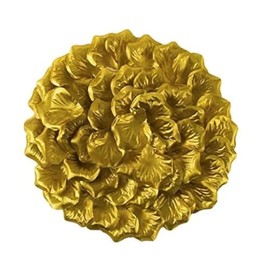 ATFL 0.6LB Gold Rose Petals,2500 Pcs Silk Rose Petals,2.3'' Artificial Fake Faux Gold Flower Pedals,Rose Gold Petals for Wedding Decorations