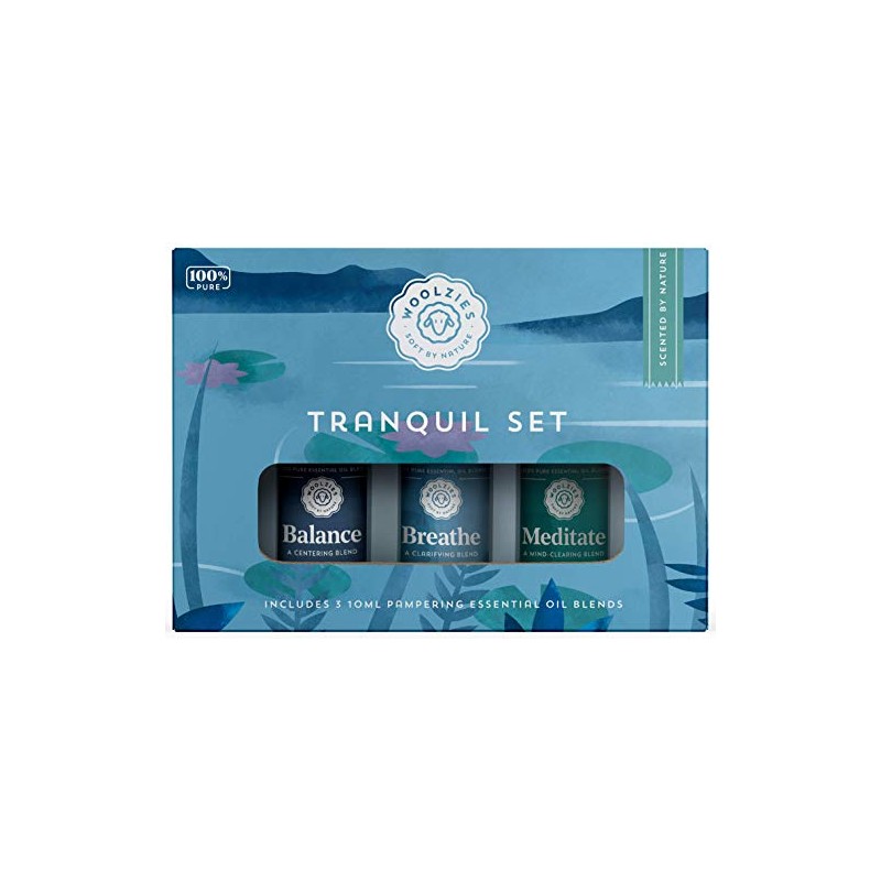 Woolzies Tranquil Essential Oil Set | Incl. Meditate, Balance, Breathe