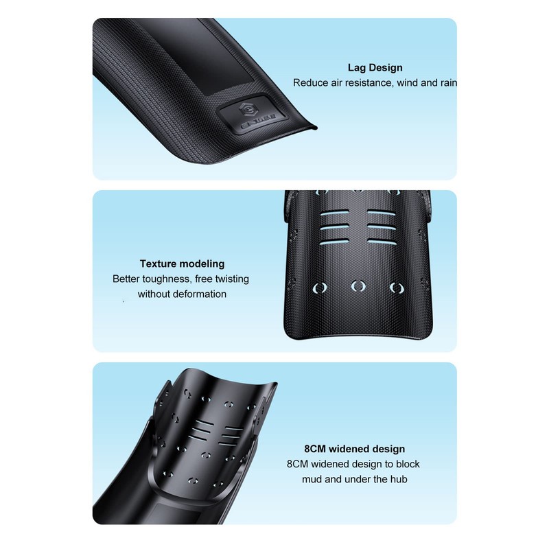 XHIKOWAT Hard Shell Mudguard Front and Rear Universal Mudguards Mountain