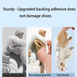 4Pcs Heel Cushions for Back of Heel,Filler Improved Shoe Fit and Comfort，Self-Adhesive Heel Cushion Inserts Prevent Slipping, Rubbing, Blisters, Foot Pain(2pcs Beige+2pcs Black)