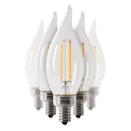 Feit Electric 21311 - CFC40/927CA/FIL/6 Decorative Chandelier Antique Filament LED Light Bulb