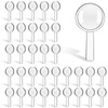 100Pcs Mini Handheld Magnifying Glass 3X Small Plastic Magnifying Glass