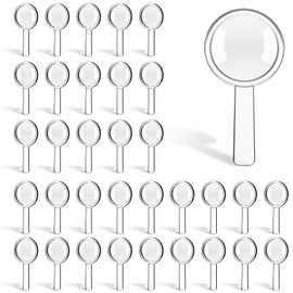 100Pcs Mini Handheld Magnifying Glass 3X Small Plastic Magnifying Glass for Kids, Seniors, Students at School, and Outdoor Use