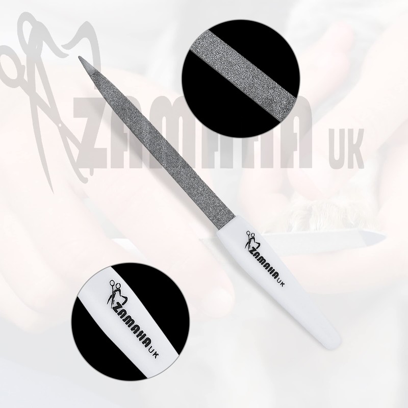 ZAMAHA UK® 2 Pcs Metal Nail Files and 1 Pc