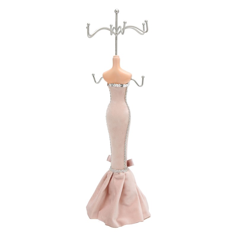 Mannequin Ring Hanging Tower Long Bodycon Dress Strapless Mannequin Earring