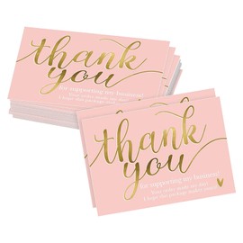 150 Pcs Thank You Support Business Cards Thank You Notes Blank Note Cards Thank You Order Purchase Cards for Small Business Owners Sellers