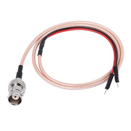 XMSJSIY BNC Female to Dupont Male Wire Test Leads Cable Connector Adapter Extension Wire (Red+Black)-1 pcs (female to male)