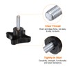 sourcing map 5pcs Star Knobs M8 x 30mm Male Thread