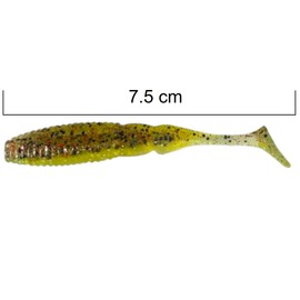 SEABUZZ Rubber Fish Fishing Lure Set Zulu Shad 5 Pieces x 75 mm - Pike Zander Perch Rubber Bait - Trout & Catfish Artificial Bait - Predator Fish Fishing Set - Fresh and Saltwater Fishing Equipment