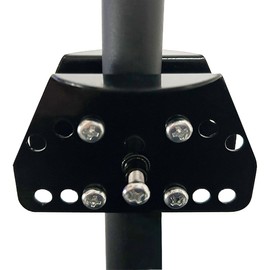 PirateAnt Metal Squirrel Baffle Bird Feeder Pole Holder, for 0.4-2 Inch Thick Bird Feeder Poles and Shepherd's Hooks, Quickly Attach All Types of Baffles to Bird Feeder Poles. (1pack)