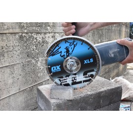 OX Tools Trade XL Super - Turbo Segmented Diamond Blade - Concrete & GP - 230/22.23mm, Blue