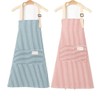 AstarFavor Pack of 2 Women's Kitchen Aprons, Cotton Linen Apron,