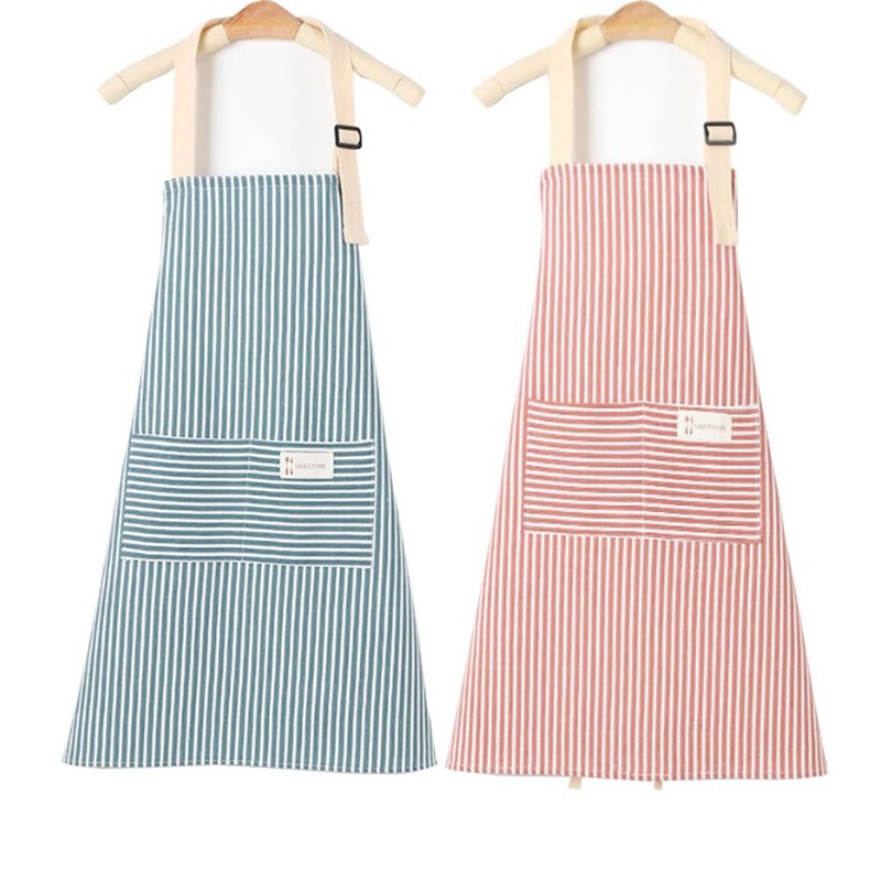 AstarFavor Pack of 2 Women's Kitchen Aprons, Cotton Linen Apron,