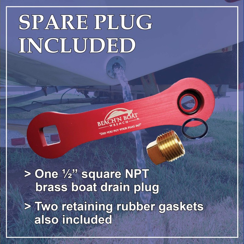 Elite Engineering USA Beach’N Boat Drain Plug Wrench for 1/2