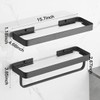 VOLPONE Bathroom Shelves Wall Mounted Glass Shelf for Bathroom Floating
