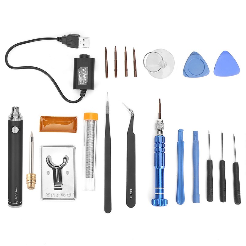 USB Charging Soldering Iron Set Portable Cordless Electric Solder Iron
