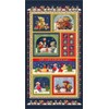 Marcus Brothers Tis Giving Season Christmas Bear Gift Love Panel Cotton Fabric