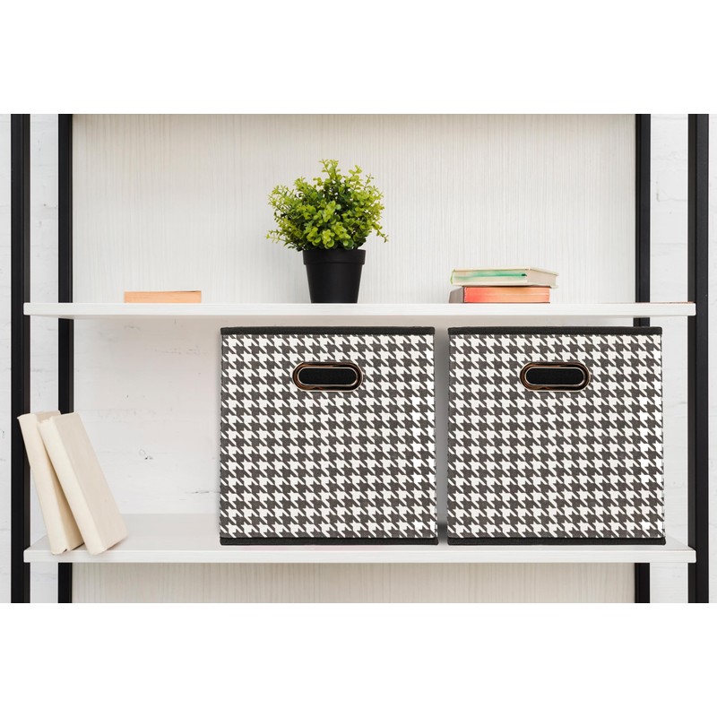 Household Essentials Fabric Storage Cube Bins, 6 Piece Set, Strong