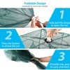 TeqHome 2 Pack Fishing Trap Net, Foldable 6-Sided 6-Hole Bait