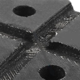 Ronyme Car Lift Rubber Pad Lift Arm Pad Anti Slip Replacement Solid Professional Car Lifting Pad Lift Accessory for Automobile, Round 2 Holes, 120x120x24mm