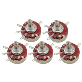 YXQ WTH118 470K ohm 2W Rotary Potentiometer 4Pin 6mm Round Shaft Carbon Wire Wound Linear Variable 5pcs