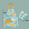 Lvjkes Kids Painting Apron, Kids Toddler Painting Apron Set with