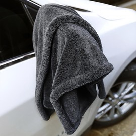 1300 GSM Super Absorbent Car Drying Towel 16"x16" / 24"x36" – Twisted-Loop Ultra-Soft Microfiber Car Wash Towel, Fast Drying, Thickened Scratch-Free Water Absorbing Towel for Auto Detailing, Large SUV & Compact Car Cleaning - Specification: 40*40cm, Colo