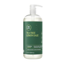 Champú para engrosamiento de salvia de limón Tea Tree, Multicolor, 1000 mL (33.8 oz)