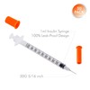 1ml/cc 30G 8mm Syringes, Lab Dispensing Syringe, Individual Wrapped, Box