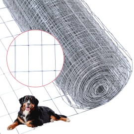 2in X 4in X 4ft X 50ft 12Gauge Hot-Dipped Galvanized Welded Wire Mesh Galvanized Wire Mesh Fence Prevent SnakesAperture: 2"*4", Wire Diameter: 2.4mm