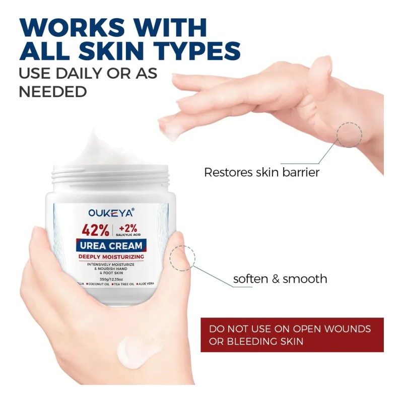 Urea Cream 42% Plus Salicylic Acid 2% Net 350g For