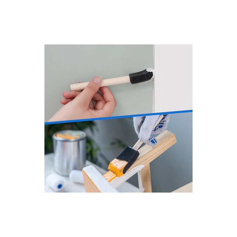 Mister Rui Paint Roller Kit, 25 Pack, 2 Inch Microfiber