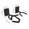 MiOYOOW Wall Mounted Weapon Stand, Pack of 2 Weapon Stands,