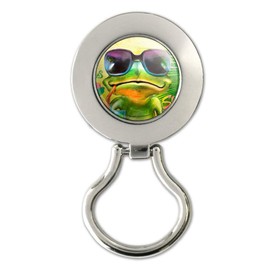 Summertime Vacation Frog Magnetic Metal Eyeglass ID Badge Holder