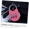 STOBOK 5pcs Mini Cartoon Combination Padlocks Locking Accessory for Gym