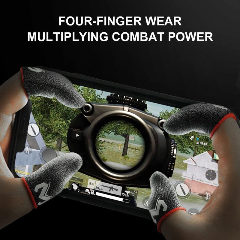 SIOPPKIK - PUBG Mobile Gaming Finger Sleeves with Anti-Sweat Effect