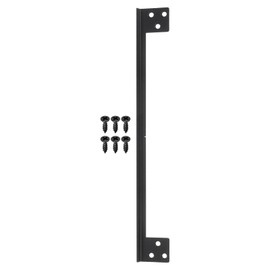 PATIKIL 11 Inch Door Latch Cover, 1 Pcs Door Latch Shield Plates Security Reinforcement Plates with Screw Cover The Gap Between Door Lock Frame Home Room, Black
