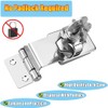 Litensh Rectangular Angle 90 Degree Hasp Lock with Key Equal