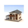 Lok Han Z Gauge S042-2 Two-Story House A, White