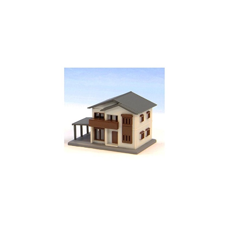 Lok Han Z Gauge S042-2 Two-Story House A, White