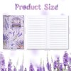 12 Pack Purple Lavender Small Pocket Notebook Journals,Flower Butterfly Floral