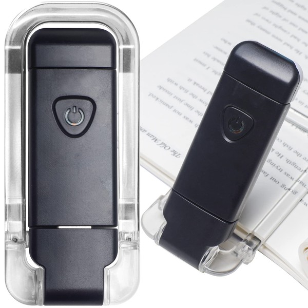 EGWASER Book reading light, Portable USB Rechargeable LED Clip on