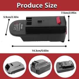 LaiPuDuo 20V Adapter HPA1820 for Black&Decker LBXR2020 18V to 20V Batteries Convertor Adapter for Black Decker 18V NiCad & NiMh Battery Tools HPB18 HPB18-OPE 244760-00 A1718 FS18FL FSB18