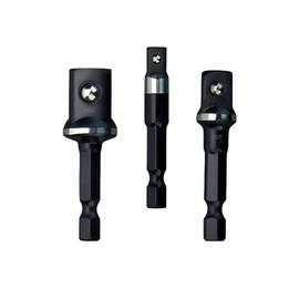 3Pc 48-32-5033 Shockwave Impact Hex Socket Adapter Set, 1/4" Power for Milwaukee Drill Bit Extensions