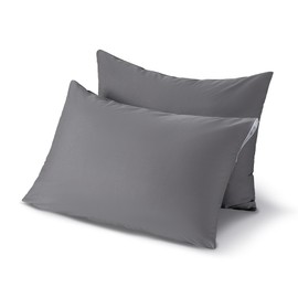 JELLYMONI Waterproof Pillow Protectors - King Size Pillow Covers with Zipper Set of 2, Hypoallergenic and Dust Resistant - Durable Pillow Case for Ultimate Protection, 20” x 40”, Dark Grey
