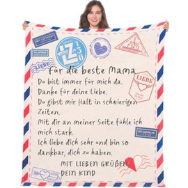 VivaJoy Gifts for Mum - Mum Blanket, Mum and Mum Birthday Gift, A Beautiful Mum Gift 150 x 130 cm