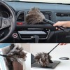 Mumusuki Feather Duster, Natural Ostrich Feathers for Dusting Contoured for